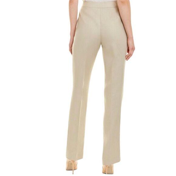 Lafayette 148 New York Linen Barrow Pants TanSize 14 - Picture 2 of 12